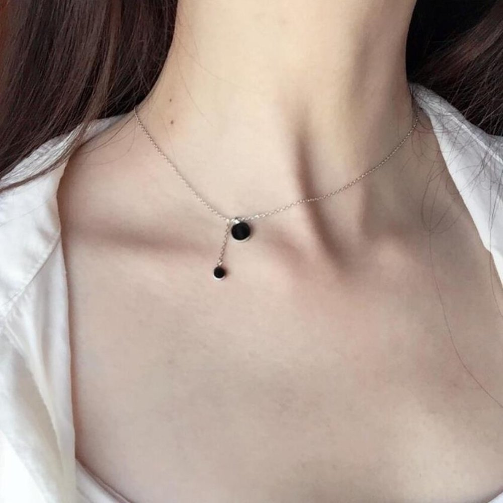 NEW 925 Sterling Silver Coin Drop Necklace